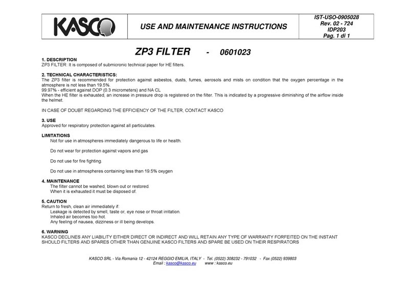 Kasco ZP3 Use and maintenance instructions Kasco ZP3 Use and maintenance instructions