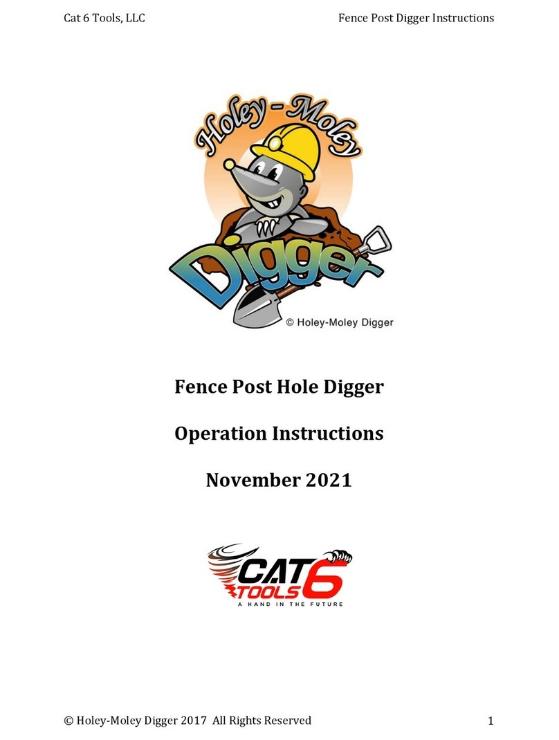 Cat 6 Tools Holey-Moley Digger User manual