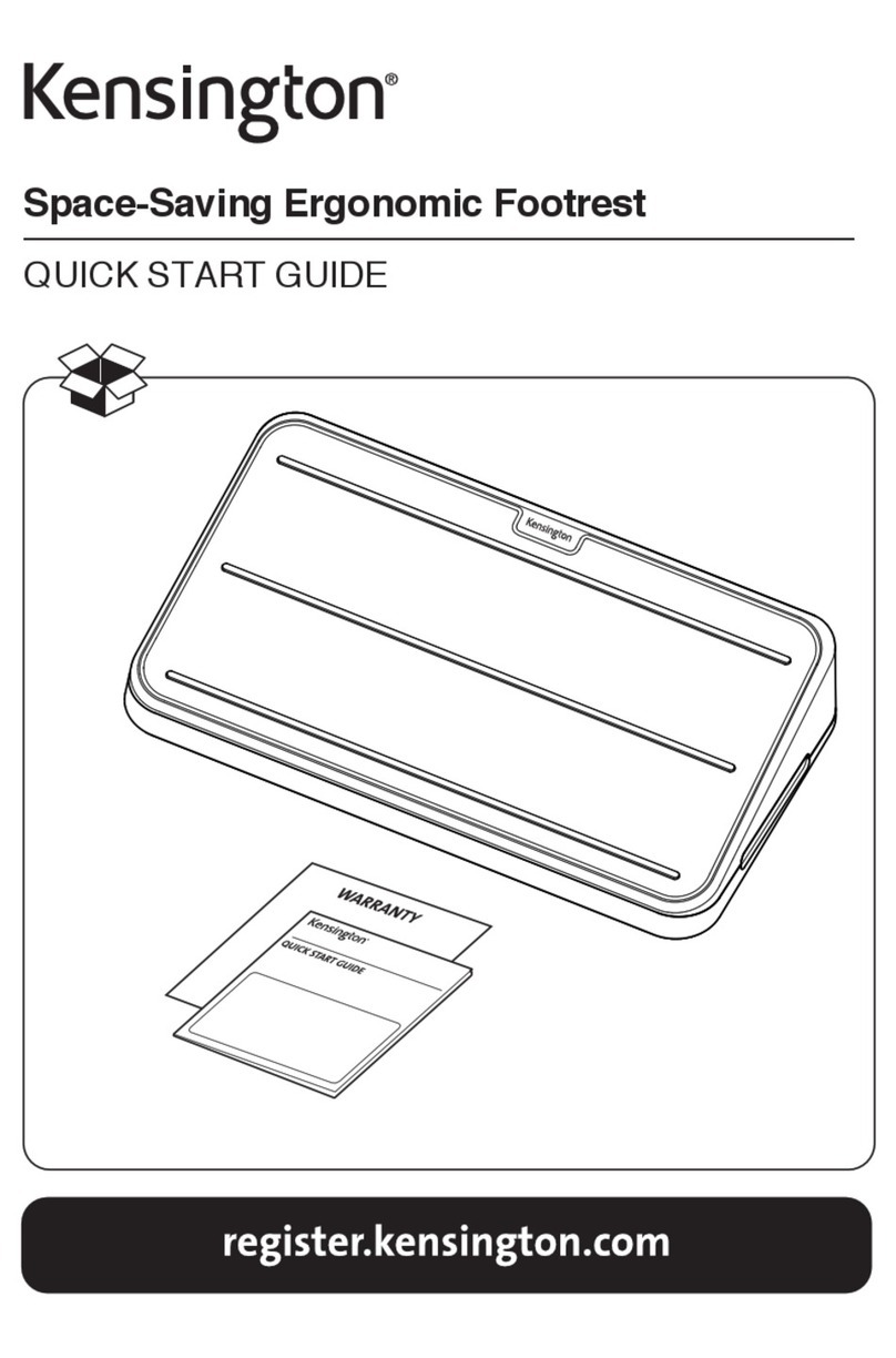 Kensington Space-Saving Ergonomic Footrest quick start guide