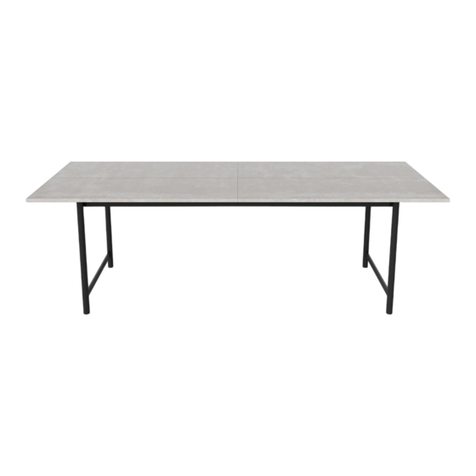 Bolia Track Concrete Table Assembly instructions