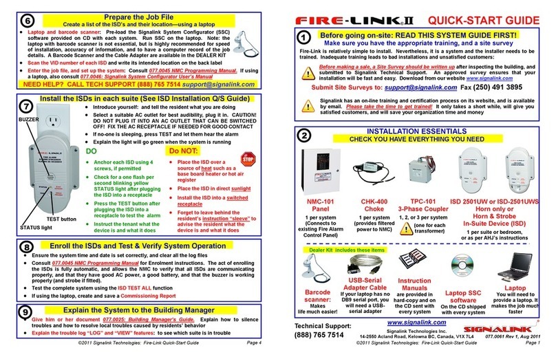 Signalink FIRE-LINK II User manual