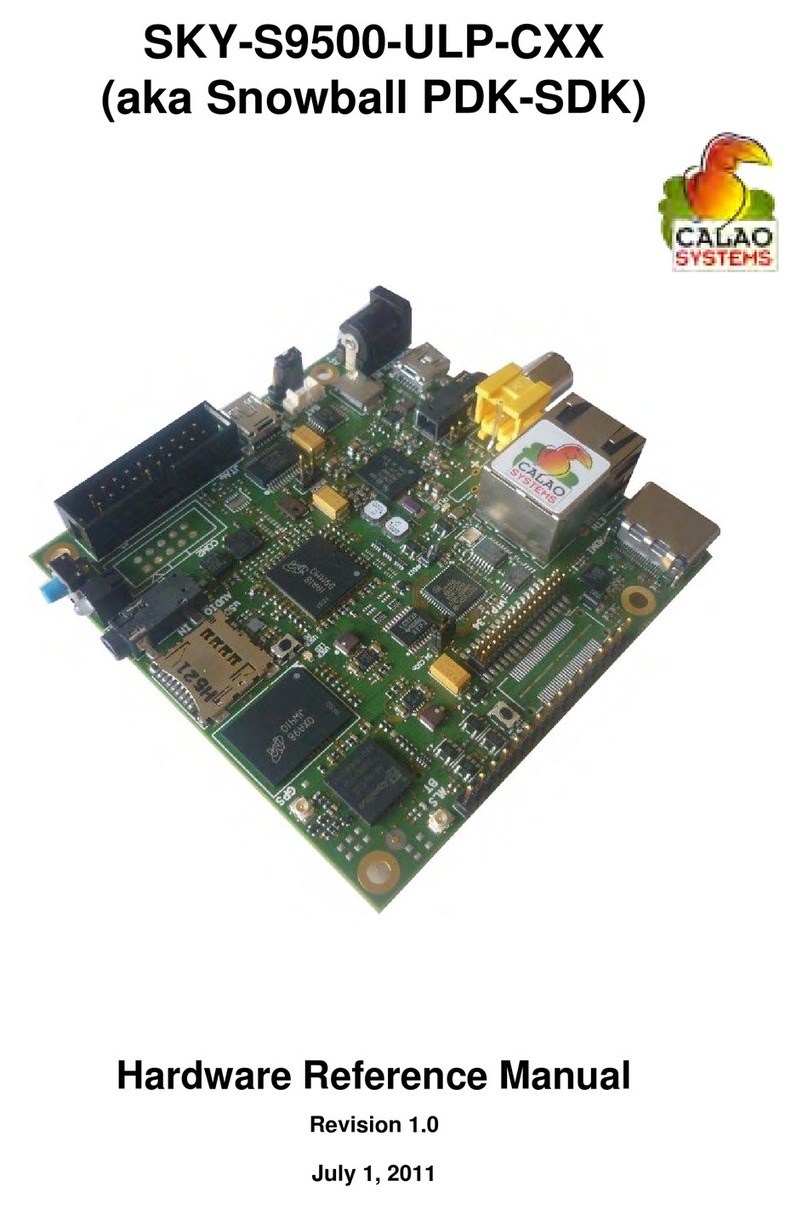 CALAO SYSTEMS SKY-S9500-ULP-CXX Quick user guide
