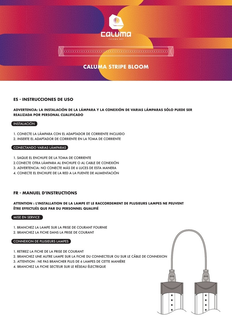 CALUMA STRIPE BLOOM Instructions for use