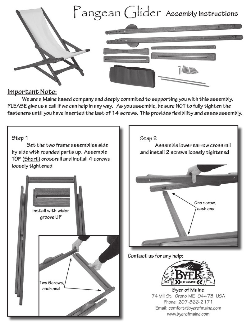 Byer of Maine Pangean Glider Assembly instructions