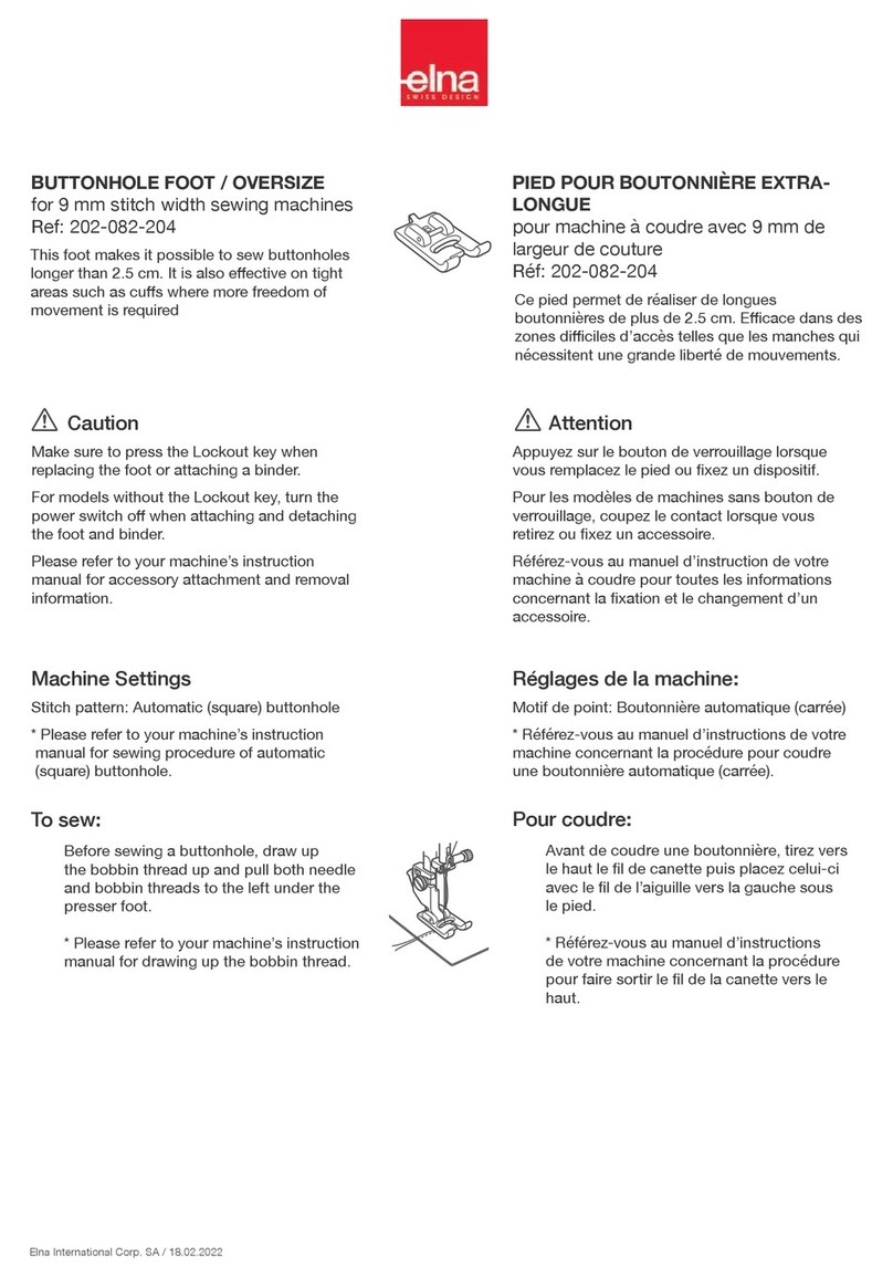 ELNA 202-082-204 User manual