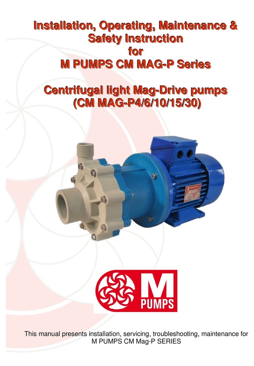 M Pumps CM MAG-P Series User manual