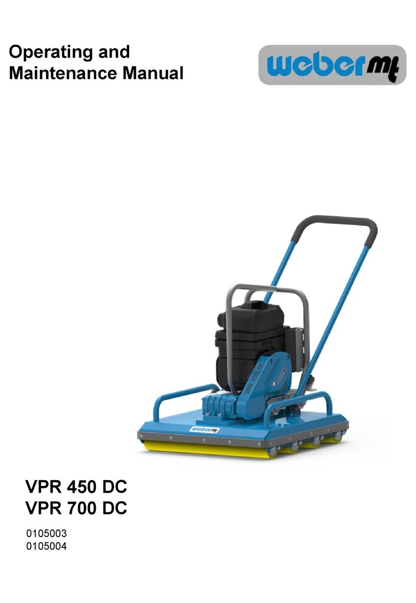 Weber mt VPR 450 DC Operating instructions