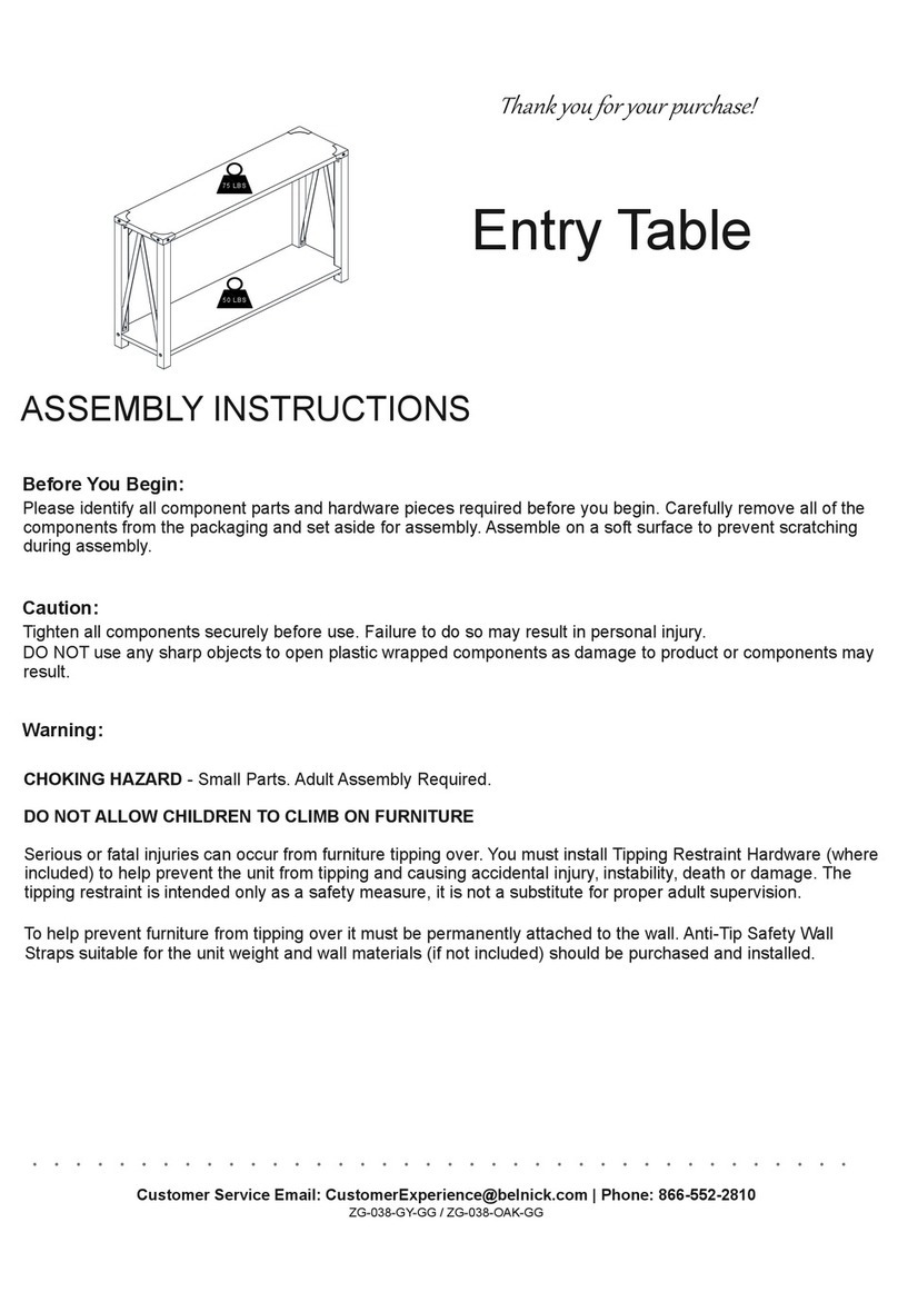 Flash Furniture ZG-038-GY-GG Assembly instructions