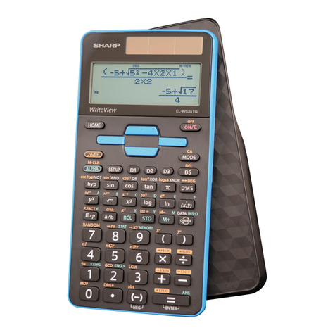 Sharp EL-W535TG User manual