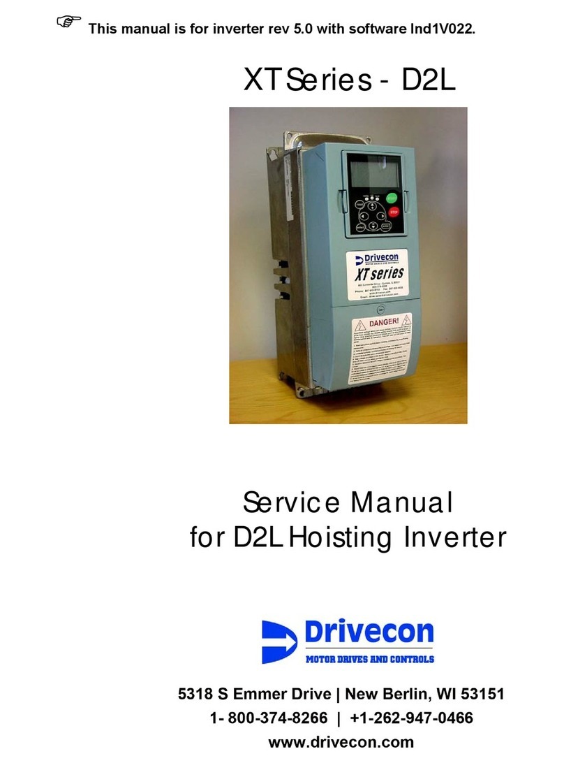 Drivecon XT Series Service manual