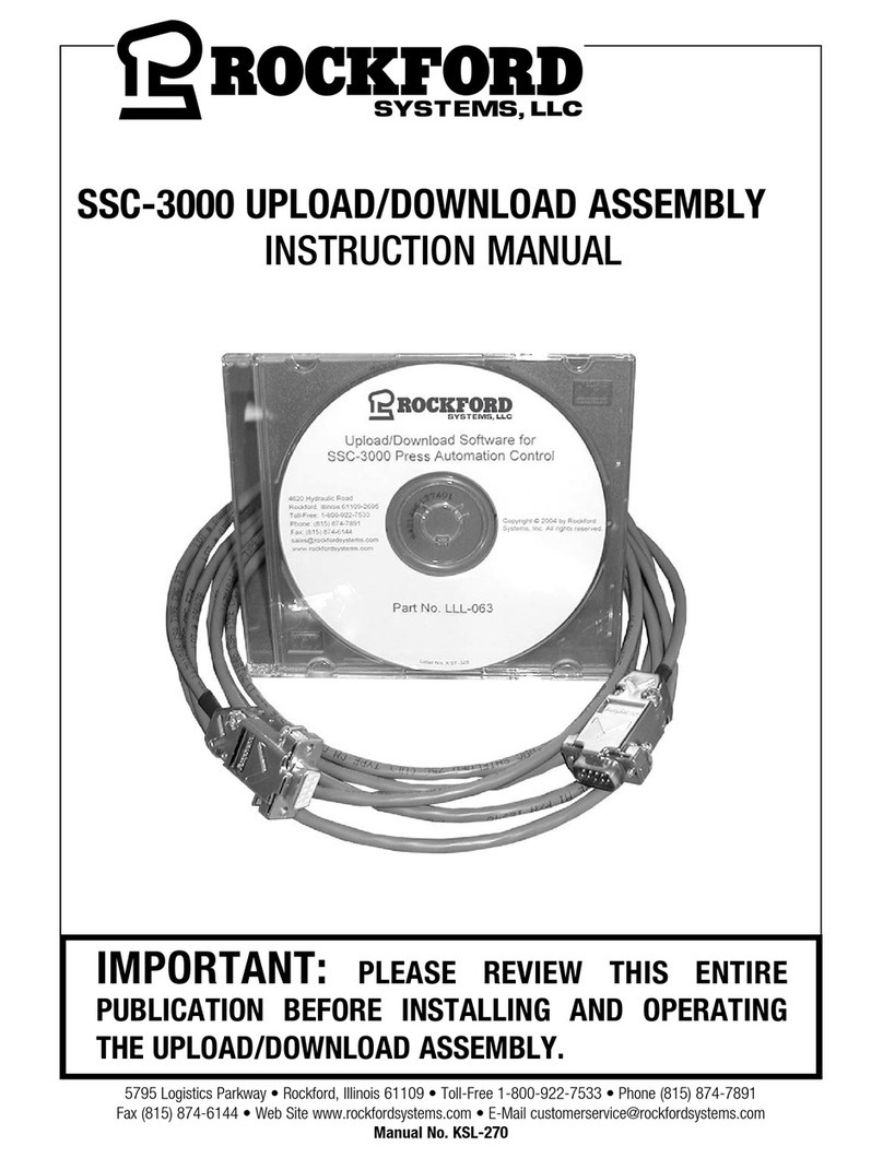 Rockford Systems SSC-3000 instruction manual