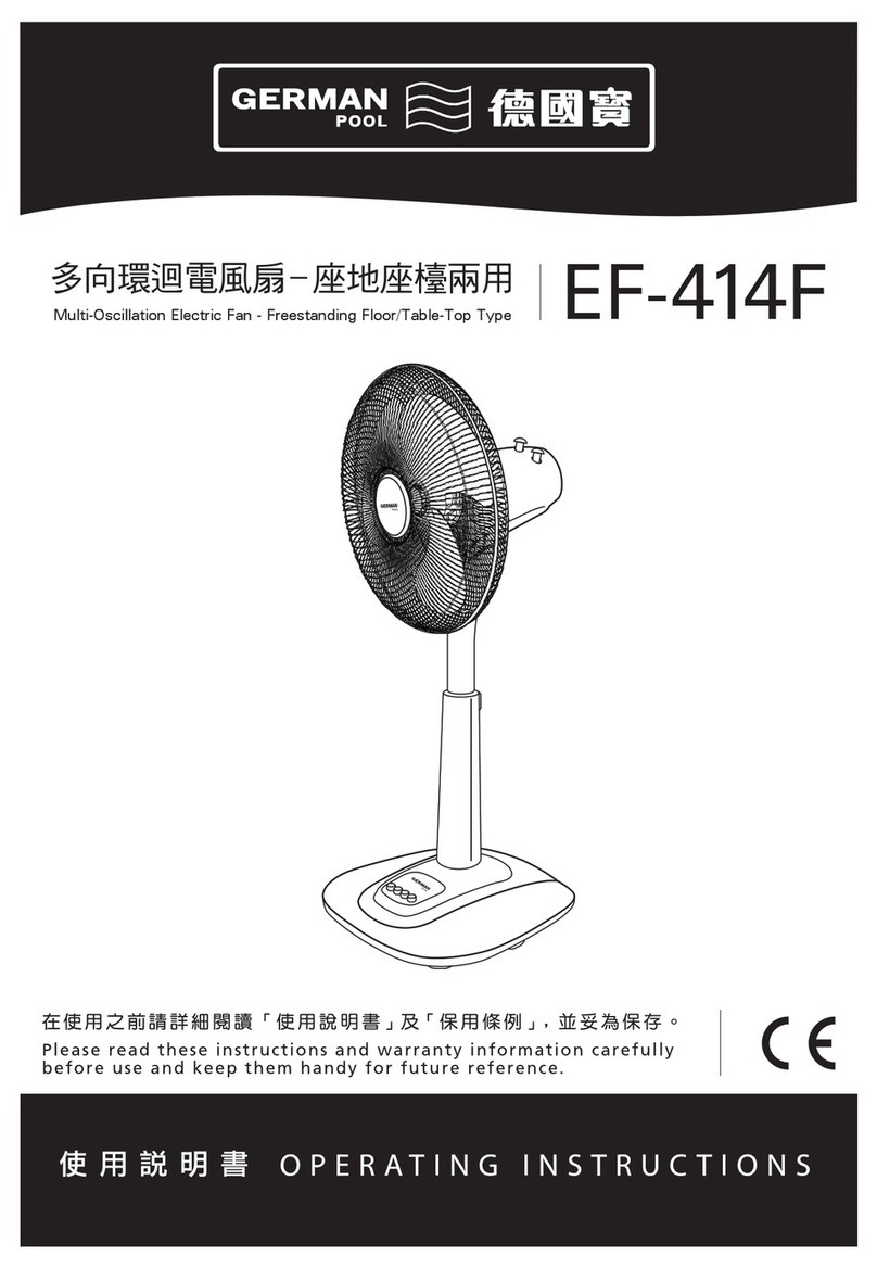 German pool EF-414F operating instructions