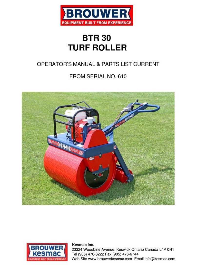 Brouwer BTR 30 Operator's manual & parts list