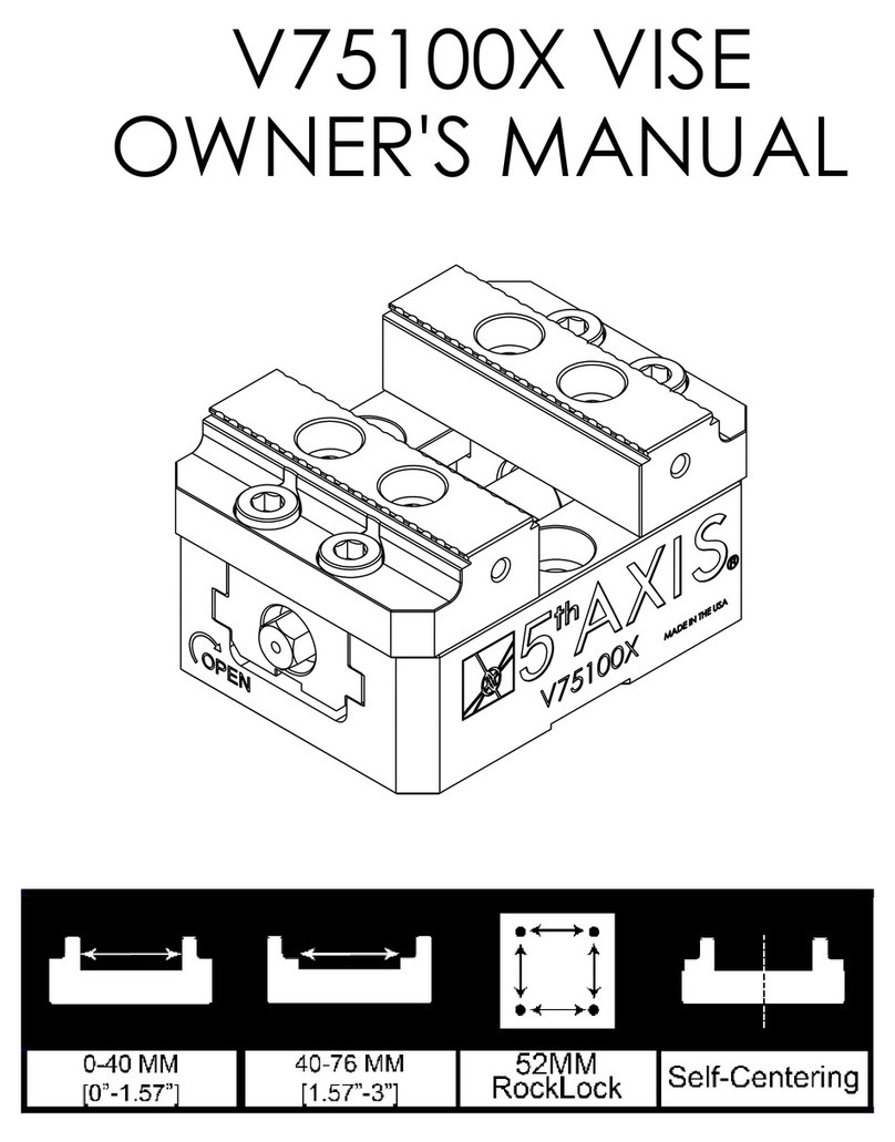 5th Axis V75100X owner's manual