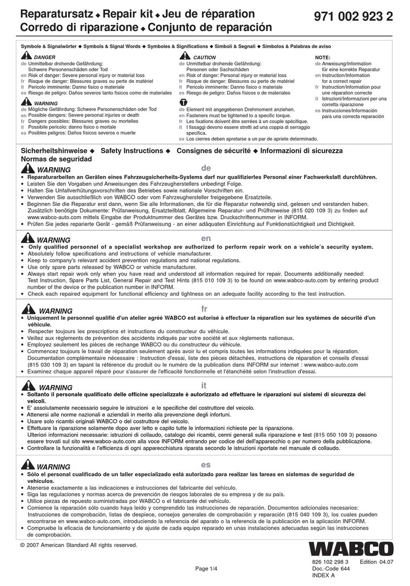 WABCO 971 002 923 2 User manual