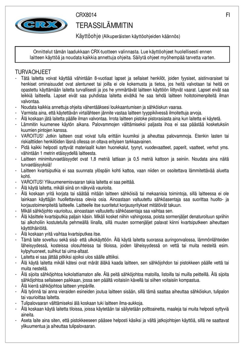 CRX CRX8014 instruction manual