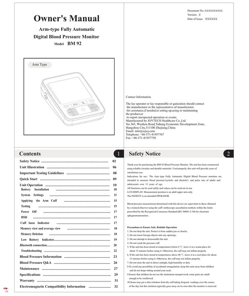 JOYTECH BM 92 User manual