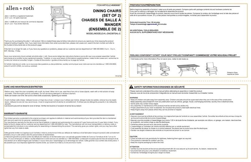 Allen + Roth L-DN2397SAL-C User manual Allen + Roth L-DN2397SAL-C User manual