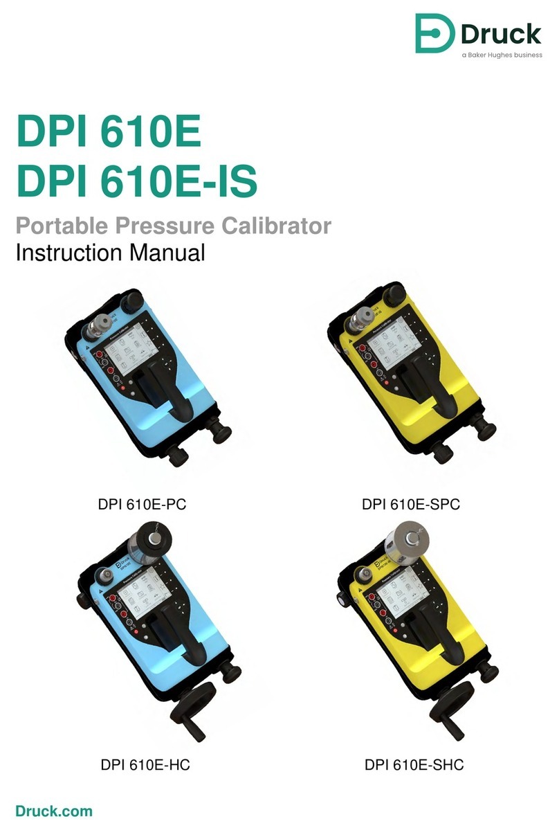 Druck DPI 610E instruction manual
