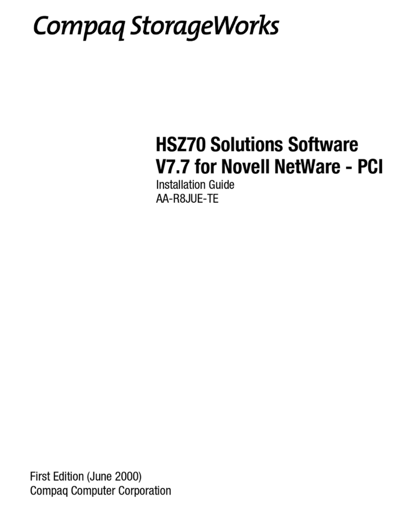 Compaq StorageWorks HSZ70 installation guide