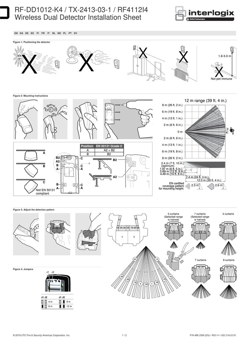 Interlogix TX-2413-03-1 Installation sheet