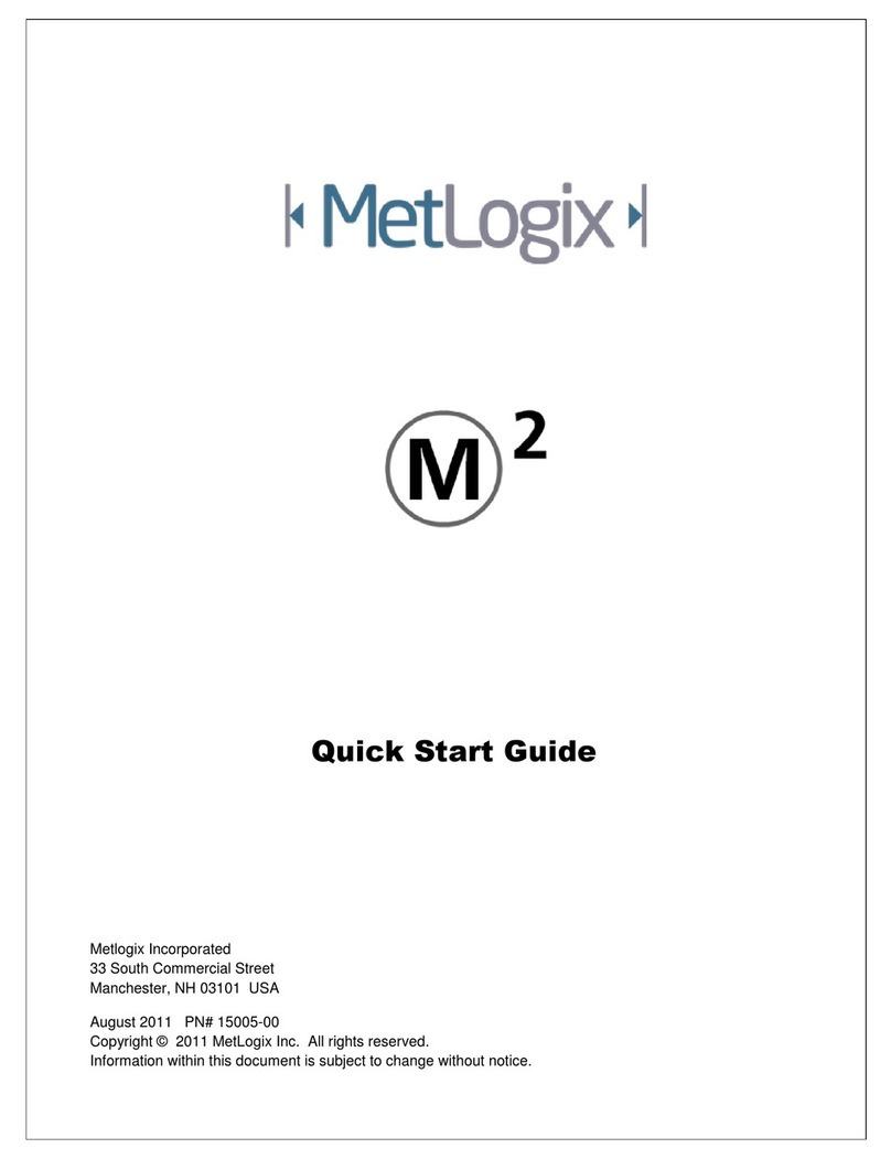 MetLogix M2 User manual