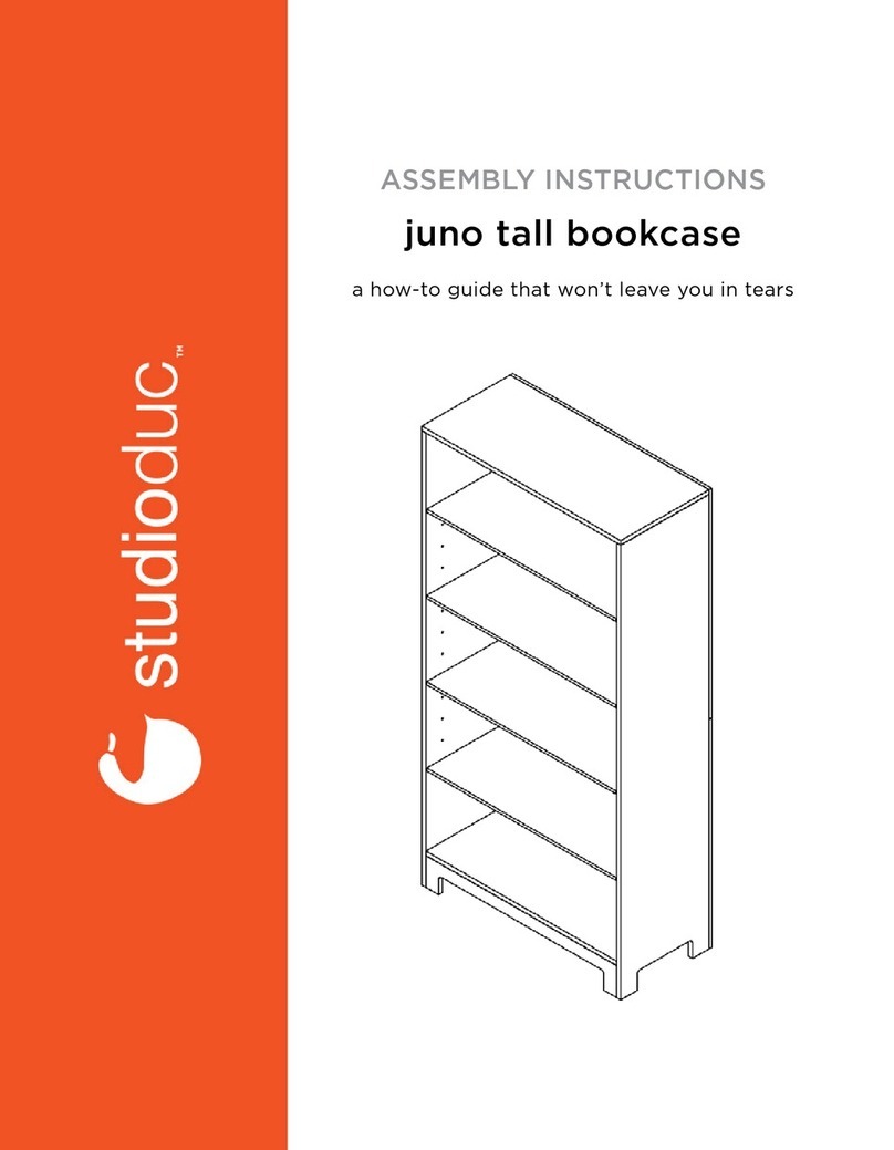 studioduc juno tall bookcase Assembly instructions