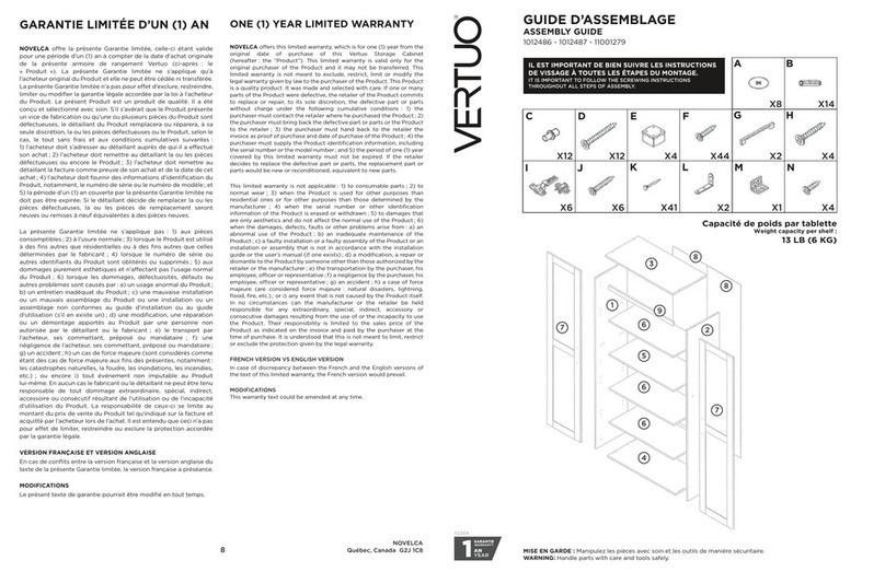 VERTUO 1012486 Assembly guide VERTUO 1012486 Assembly guide