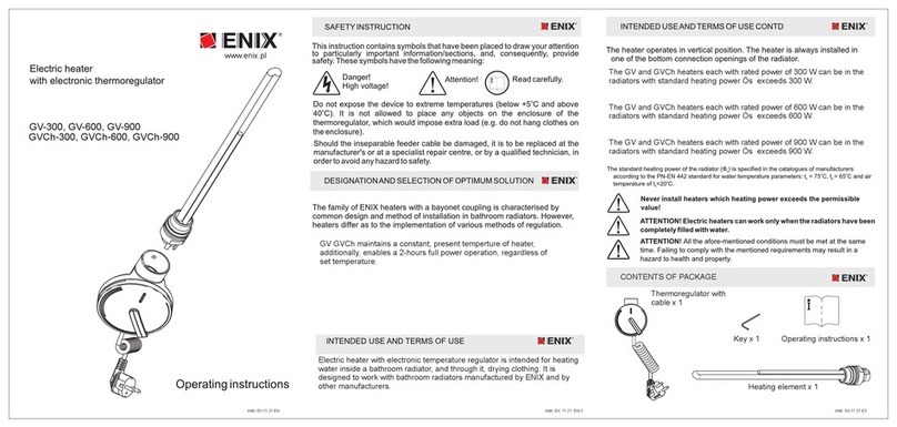 ENIX GV-300 operating instructions