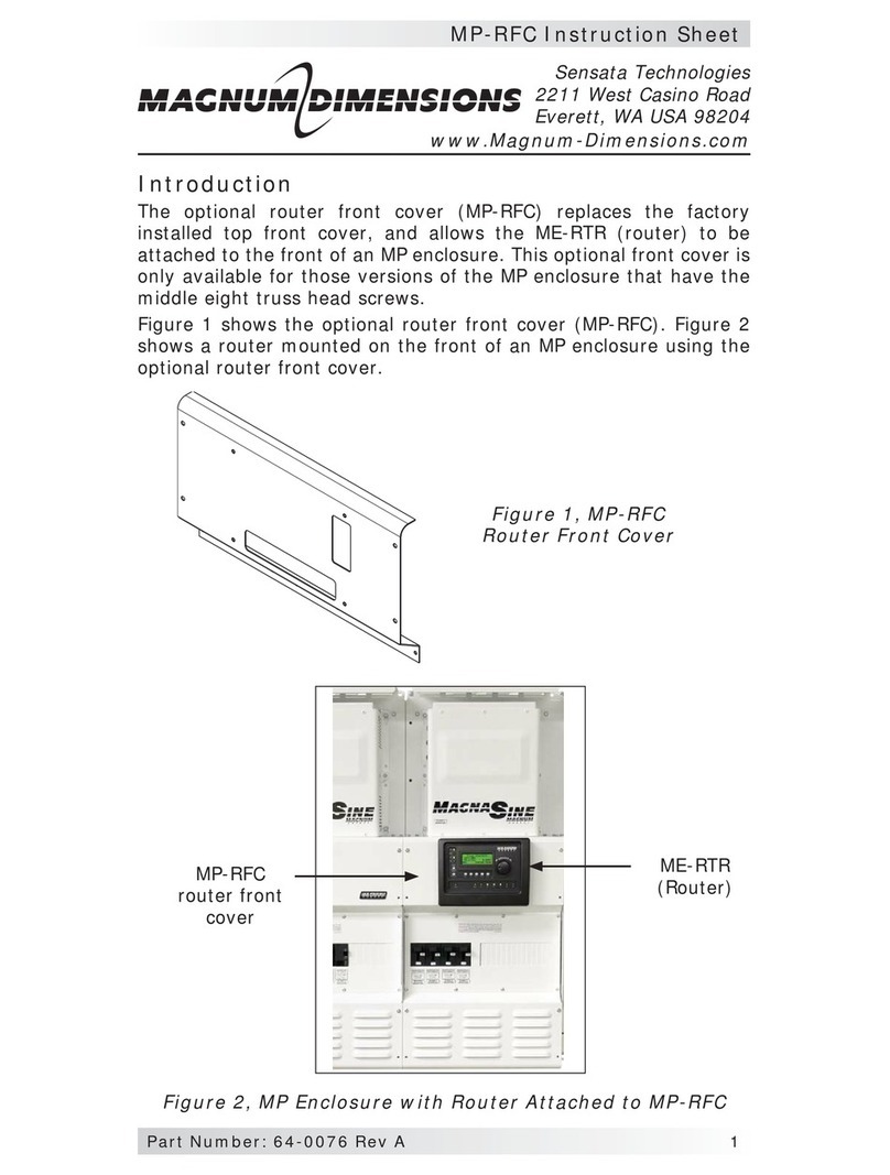 Magnum Dimensions MP-RFC instruction sheet