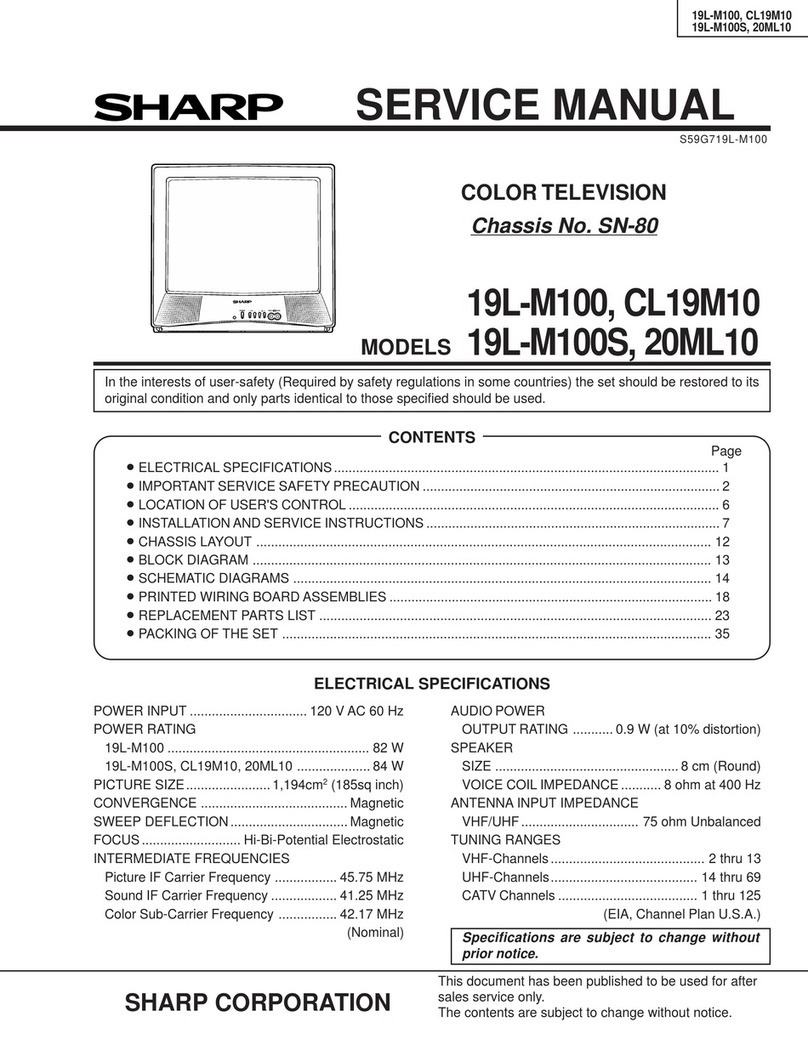 Sharp 19L-M100 User manual Sharp 19L-M100 User manual