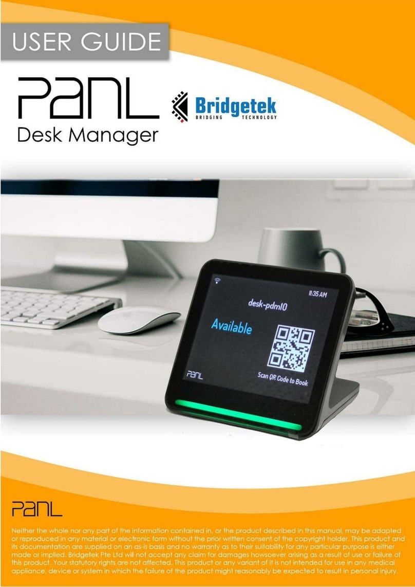 Bridgetek PanL Desk Manager User manual
