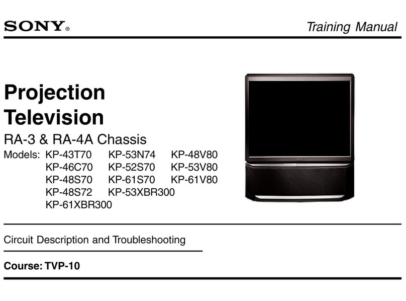 Sony KP-43T70 - 43" Color Rear Video Projector Installation guide