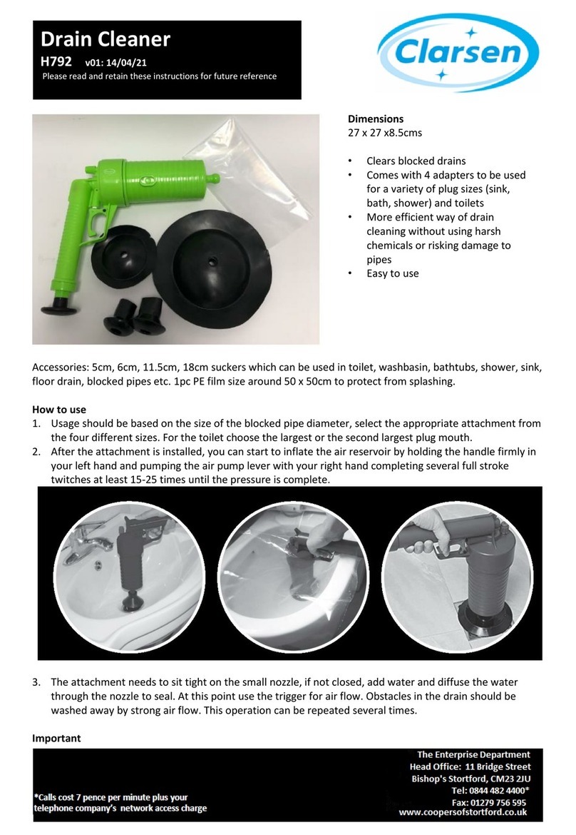 clarsen H792 Instructions for use