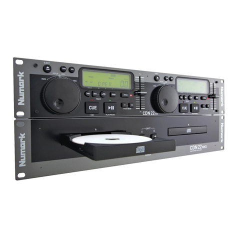 Numark CDN22 MK5 User manual Numark CDN22 MK5 User manual