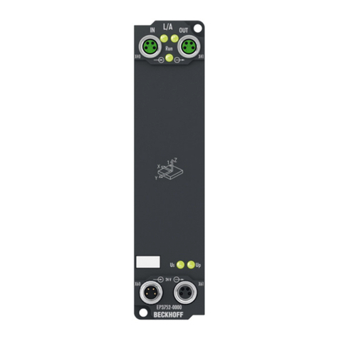 Beckhoff EtherCAT EP3752-0000 Documentation Beckhoff EtherCAT EP3752-0000 Documentation