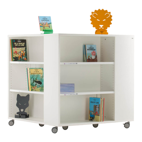 LIBRARY PEOPLE Lingo Square with castors Assembly guide LIBRARY PEOPLE Lingo Square with castors Assembly guide