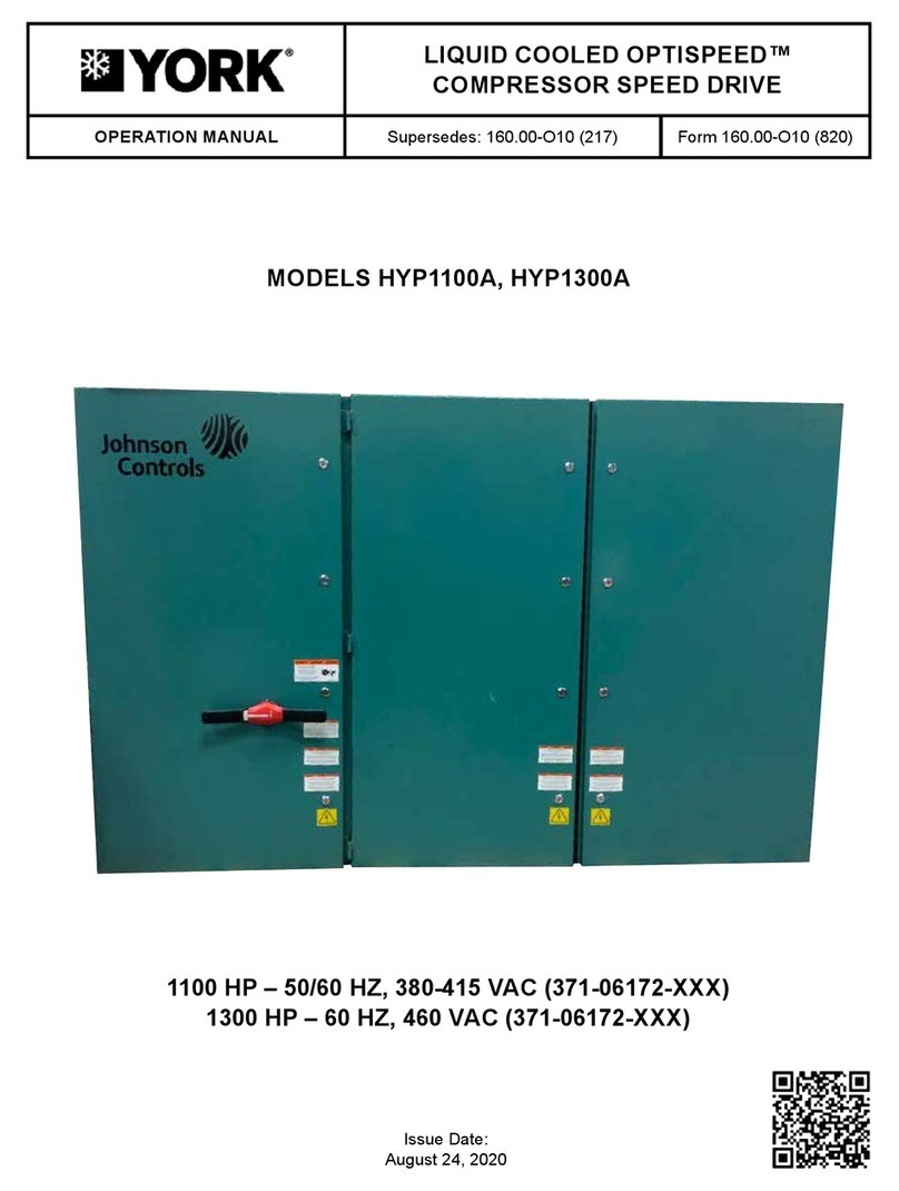 Johnson Controls YORK HYP1100A User manual