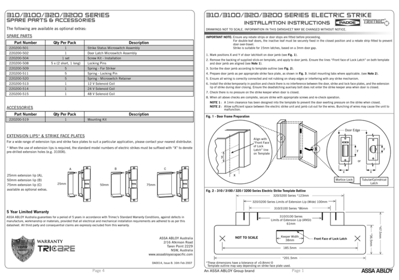 Trimec 310 Series User manual