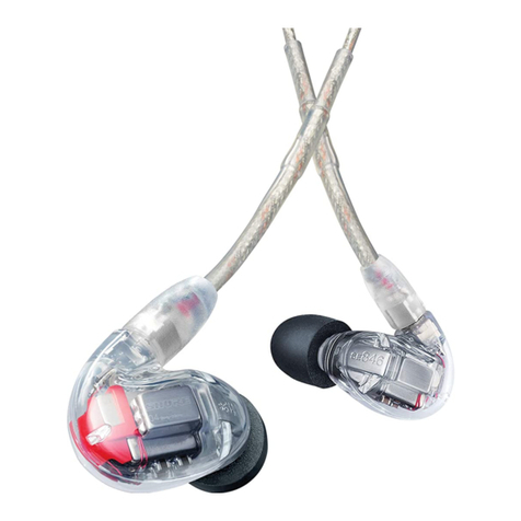 Shure Sound Isolating SE846 User manual