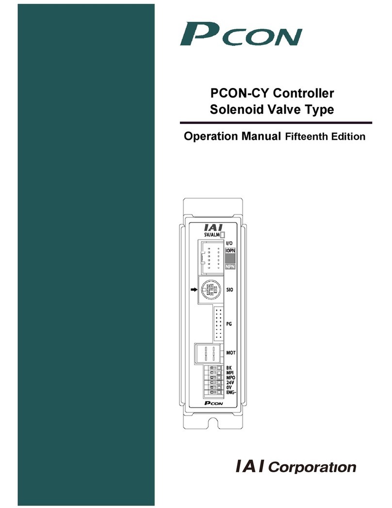 IAI PCON-CY User manual