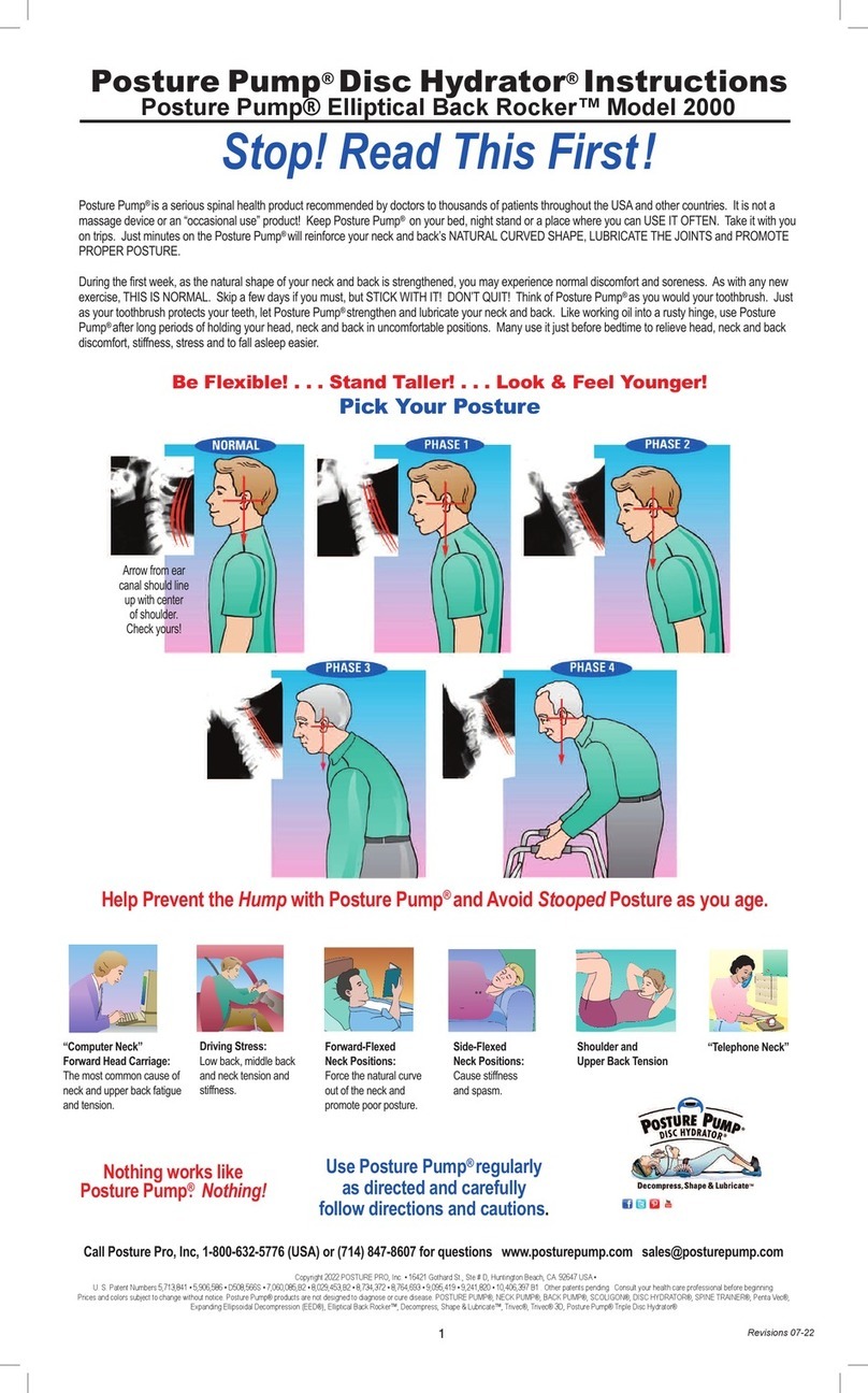 Posture Pump Disc Hydrator 2000 instructions