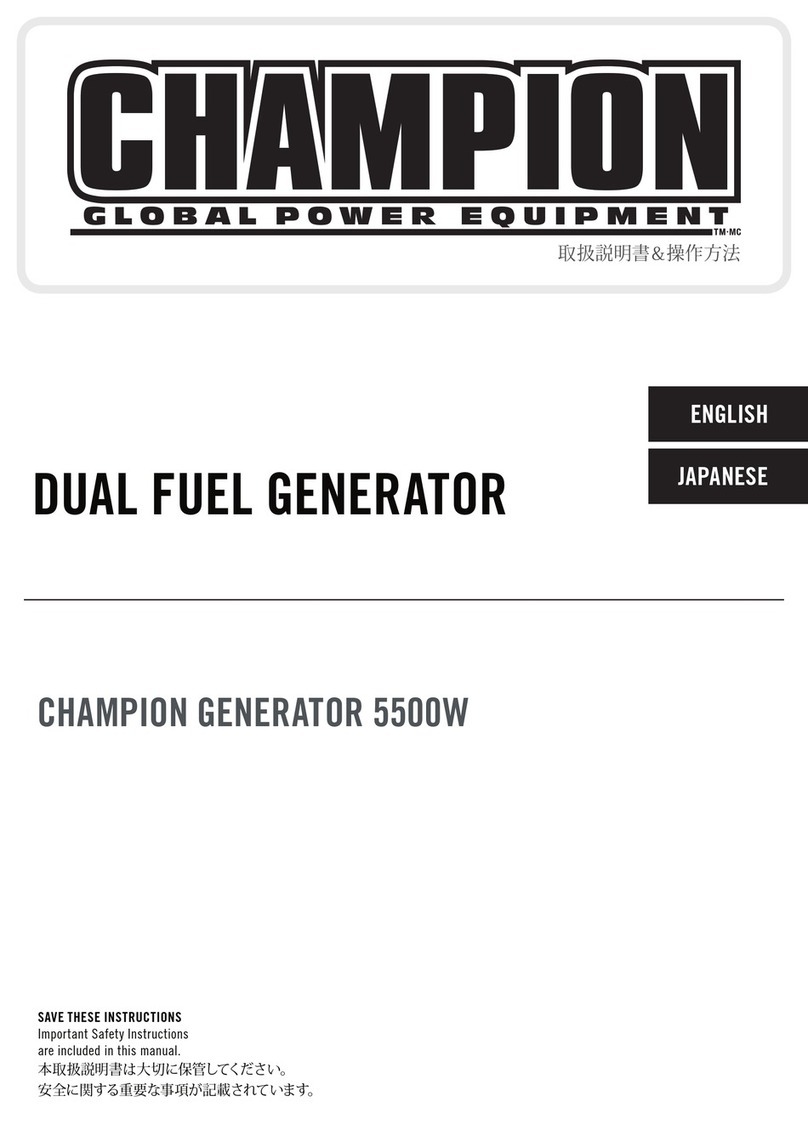 Champion CPG5500E2DF-J User manual