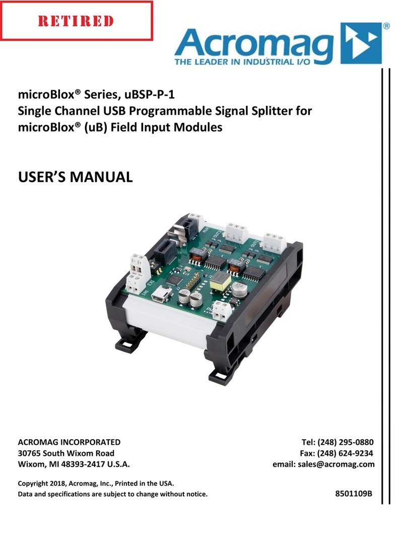 Acromag microBlox uBSP-P-1 user manual