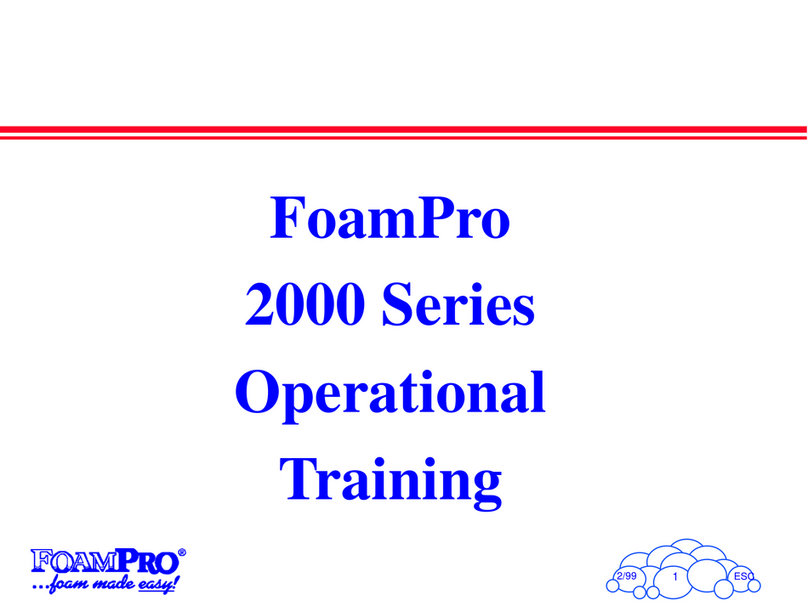 FoamPRO 2000 Series Operational Training FoamPRO 2000 Series Operational Training