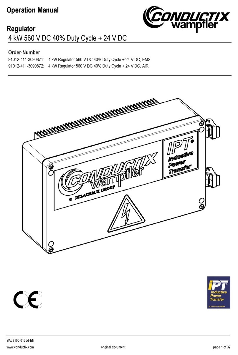 Conductix-Wampfler 91012-411-3090871 Operation manual Conductix-Wampfler 91012-411-3090871 Operation manual