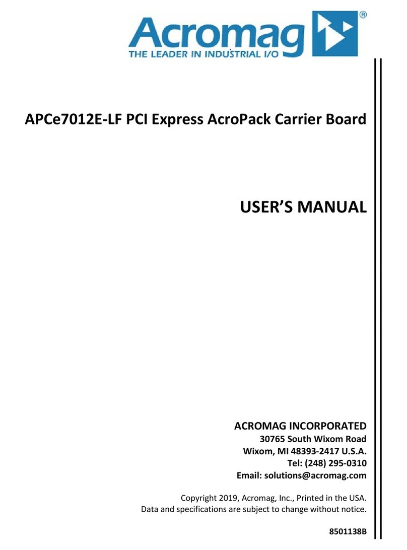 Acromag APCe7012E-LF User manual Acromag APCe7012E-LF User manual