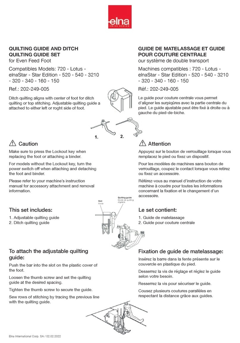 ELNA 202-249-005 manual