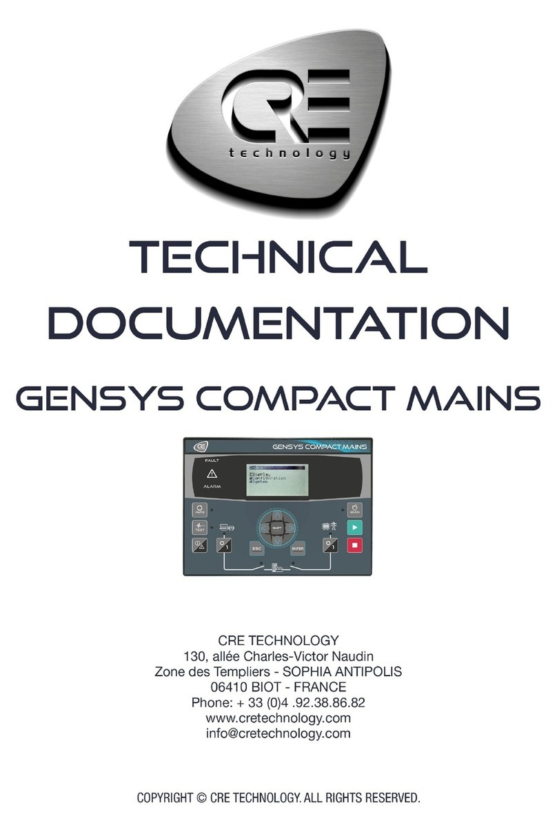 CRE GENSYS COMPACT MAINS Technical documentation