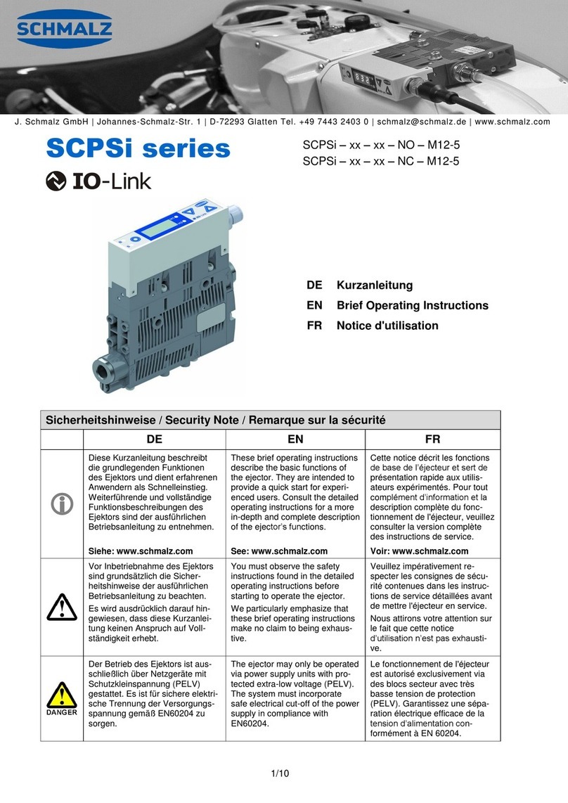 Schmalz SCPSi Series operating instructions
